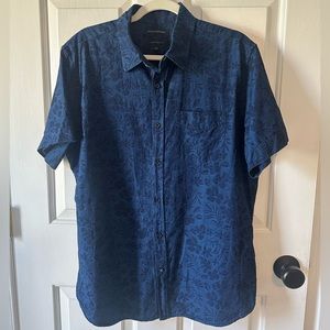 Banana Republic Grant Slim Fit Short Sleeve Button Down